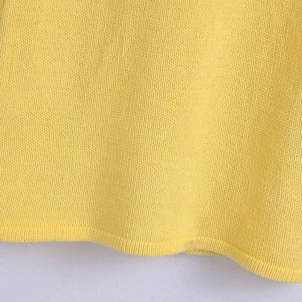 Hot Sale Women Hollow Decoration Knitted Backless Mini Dress Female Sleeveless Clothes Casual Lady Slim Vestido D8381